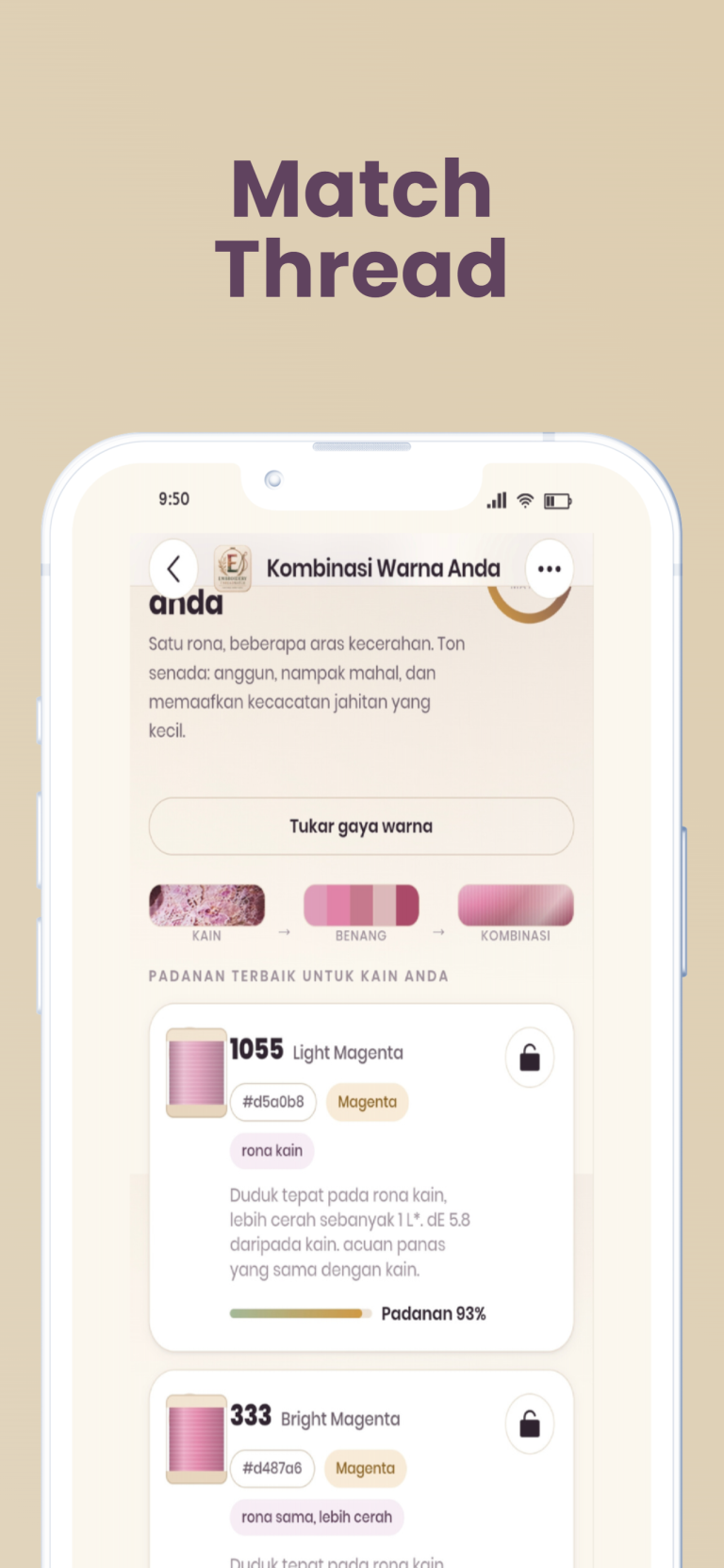 Embroidery ThreadMatch screenshot 3